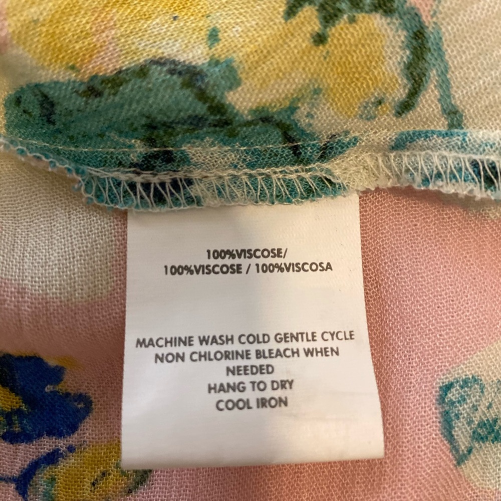 O’Neill Iveta Floral Boho Spaguetti Strap Tank S - Picture 10 of 10